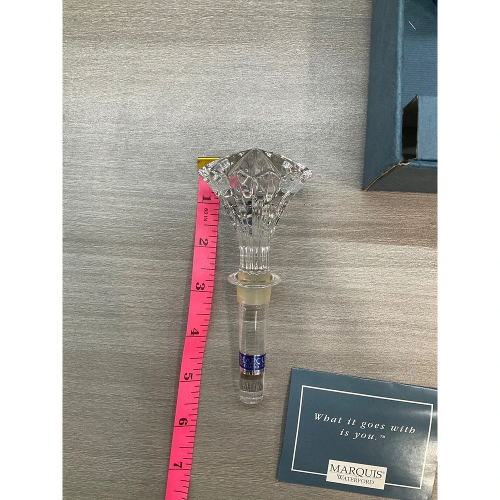 PAIR OF MARQUIS BY WATERFORD BROOKSIDE CRYSTAL WINE STOPPERS